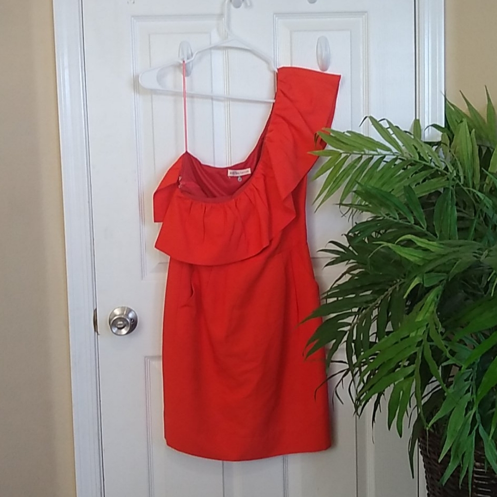 ✨💯✨Rebecca Taylor Orange Ruffle Dress